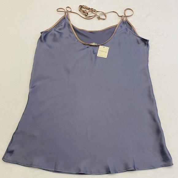 Free People Intimately Satin Chemise, Blue Granite Combo (Purple), Small - Picture 8 of 13